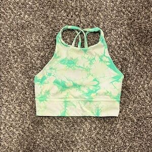 lululemon athletica Green Tie-Dye Sports Bra